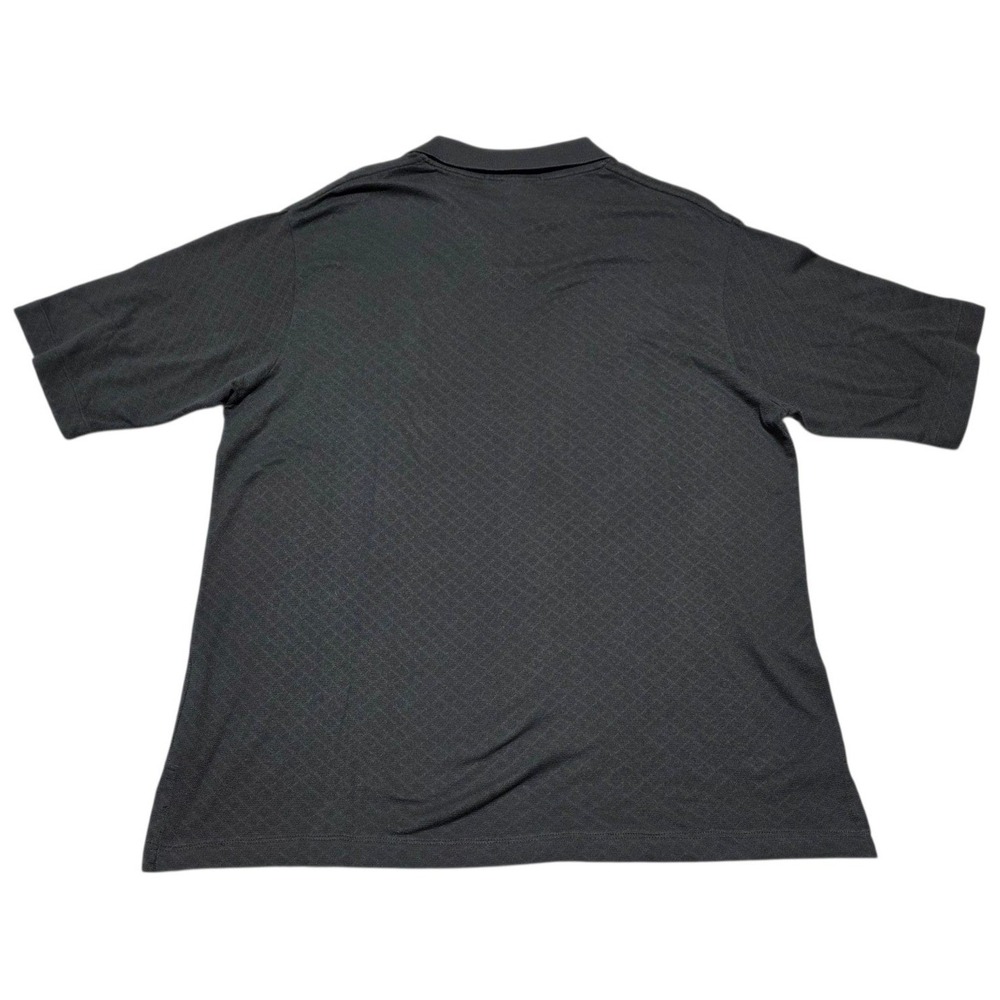 Polo Golf Ralph‎ Lauren Polo Shirt Mens Large Black Textured Knit Red Pony - Picture 3 of 9